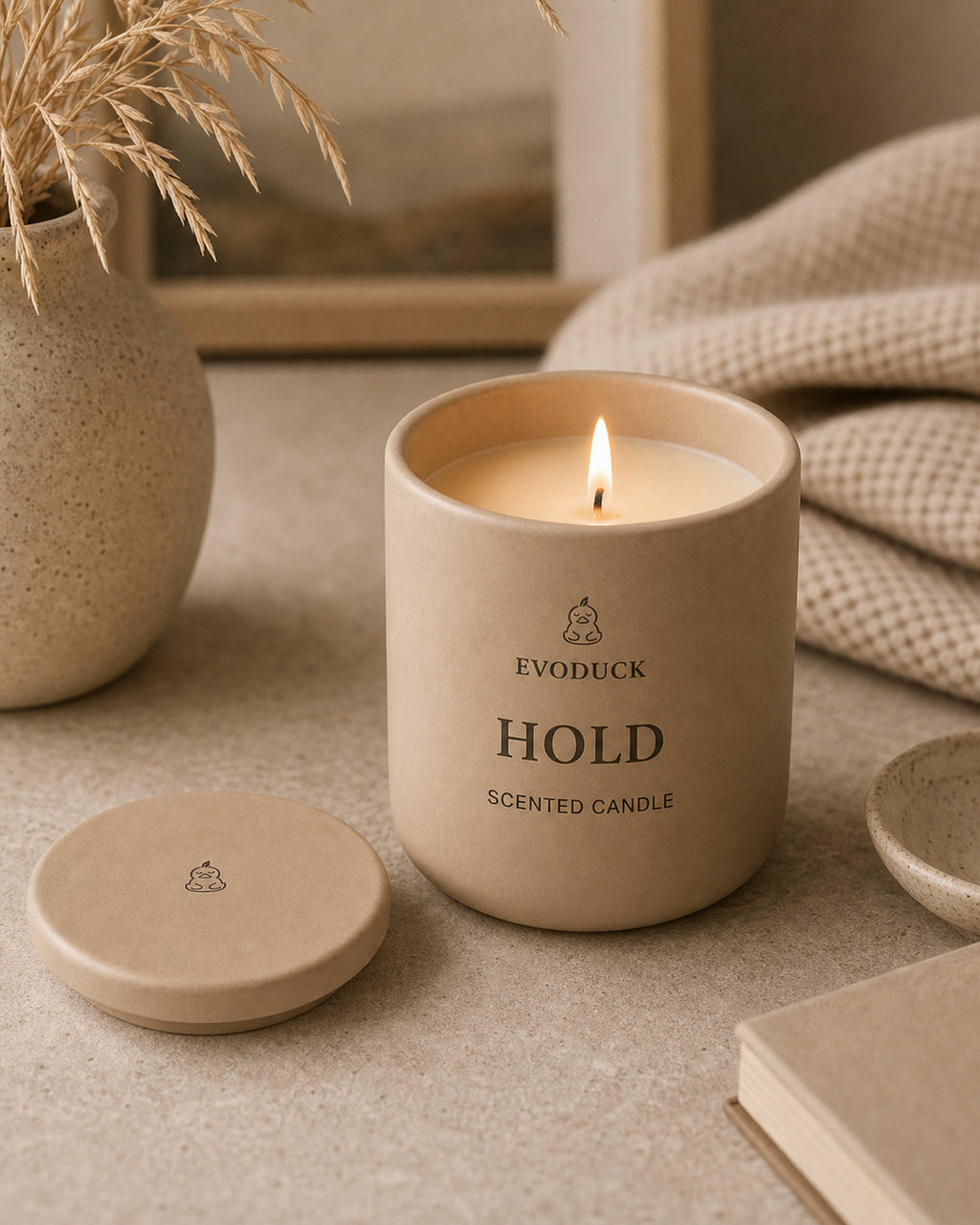 EVODUCK Hold scented candle 05 ritual use product image.