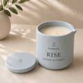 EVODUCK Rise massage oil candle 01 hero square product image.