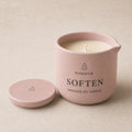 EVODUCK Soften massage oil candle 01 hero square product image.