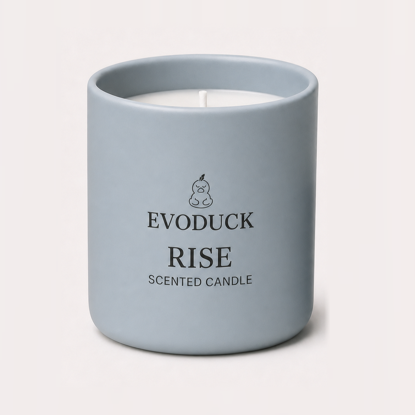 EVODUCK RISE Scented Candle, AI Product Visual