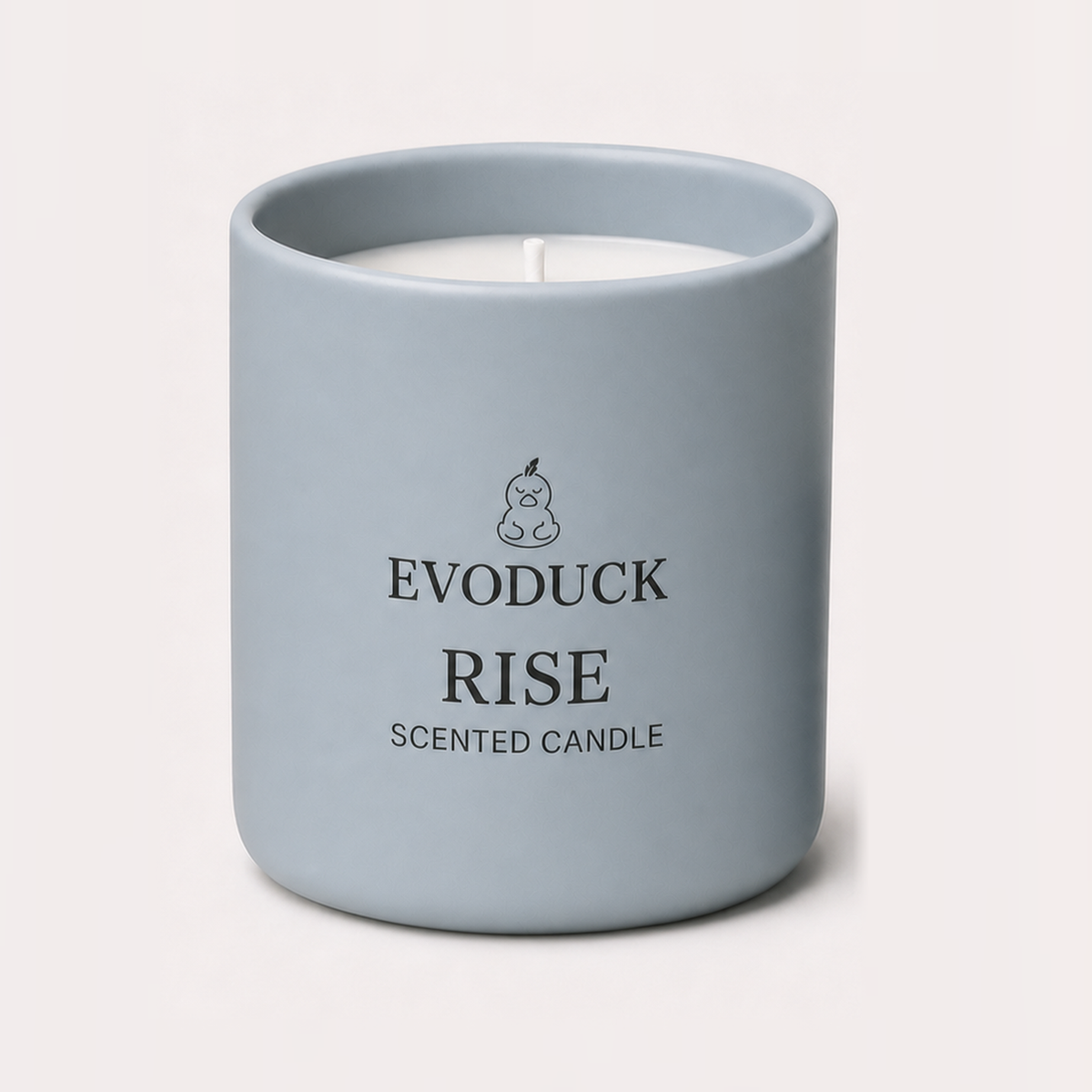 EVODUCK RISE Scented Candle, AI Product Visual